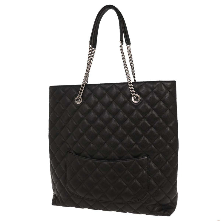 Chanel Black Calfskin Urban Delight Tote Chain Handbag 134780