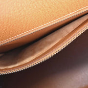 Hermes Beige Gold Toile H Pigskin Kelly 32 Sellier Handbag  Circle:V 15X 134797