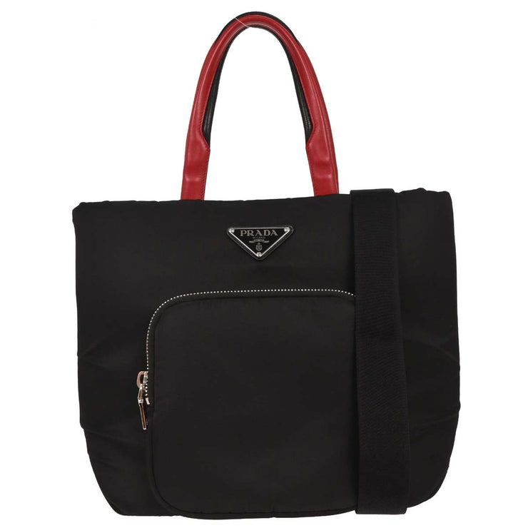 Prada Black Nylon 2way Handbag 255 134805