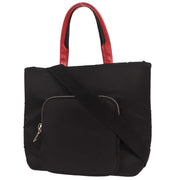 Prada Black Nylon 2way Handbag 255 134805