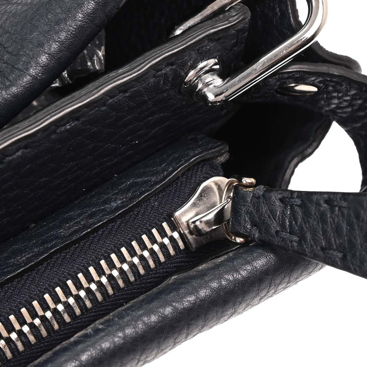 Fendi Navy Peekaboo Fit Iconic 2way Handbag 134811