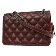 Chanel Bordeaux Calfskin Day Trip Flap Shoulder Bag 134828