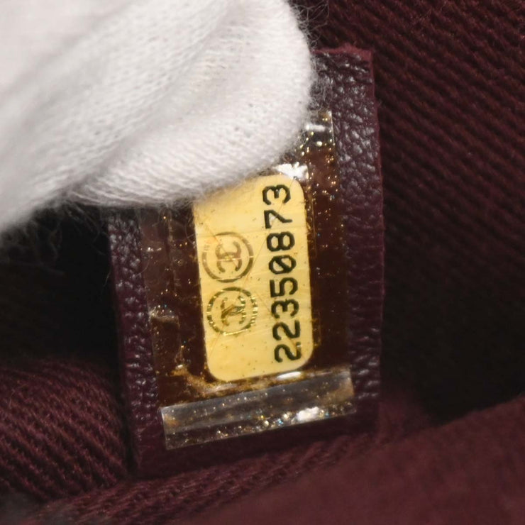 Chanel Bordeaux Calfskin Day Trip Flap Shoulder Bag 134828