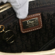 Christian Dior Gold Brown Saddle Handbag 01RU0013 134837