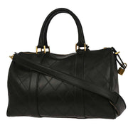 Chanel Black Lambskin Bicolore 2way Handbag 134838