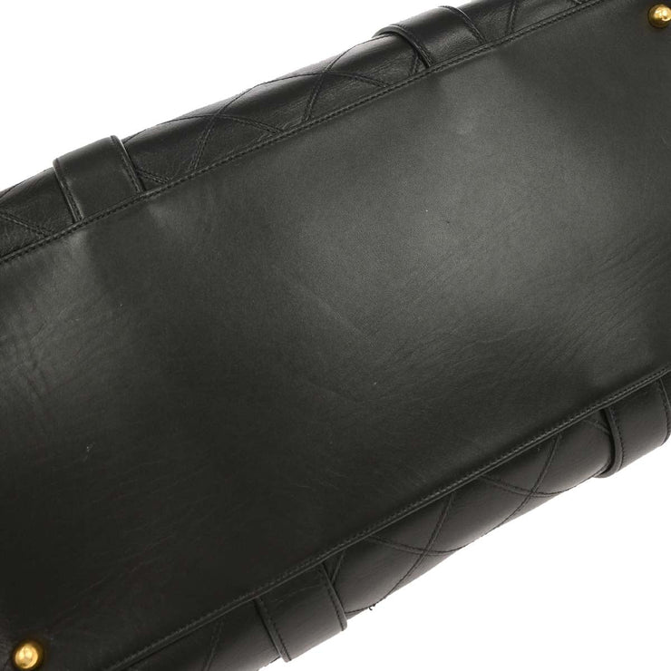 Chanel Black Lambskin Bicolore 2way Handbag 134838