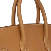 Hermes Khaki Natural Toile Officier Vache Birkin 35 Handbag 32E Square:M 134841