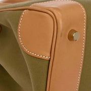 Hermes Khaki Natural Toile Officier Vache Birkin 35 Handbag 32E Square:M 134841