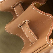 Hermes Khaki Natural Toile Officier Vache Birkin 35 Handbag 32E Square:M 134841