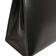 Hermes Black Box Calf Kelly 32 Sellier Handbag D Circle:L 134842