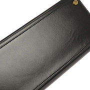 Hermes Black Box Calf Kelly 32 Sellier Handbag D Circle:L 134842