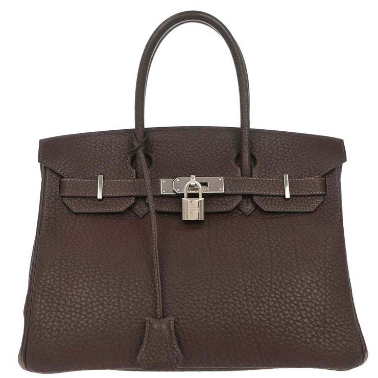 Hermes Chocolat Togo Birkin 30 Handbag 28E Square:L 134843