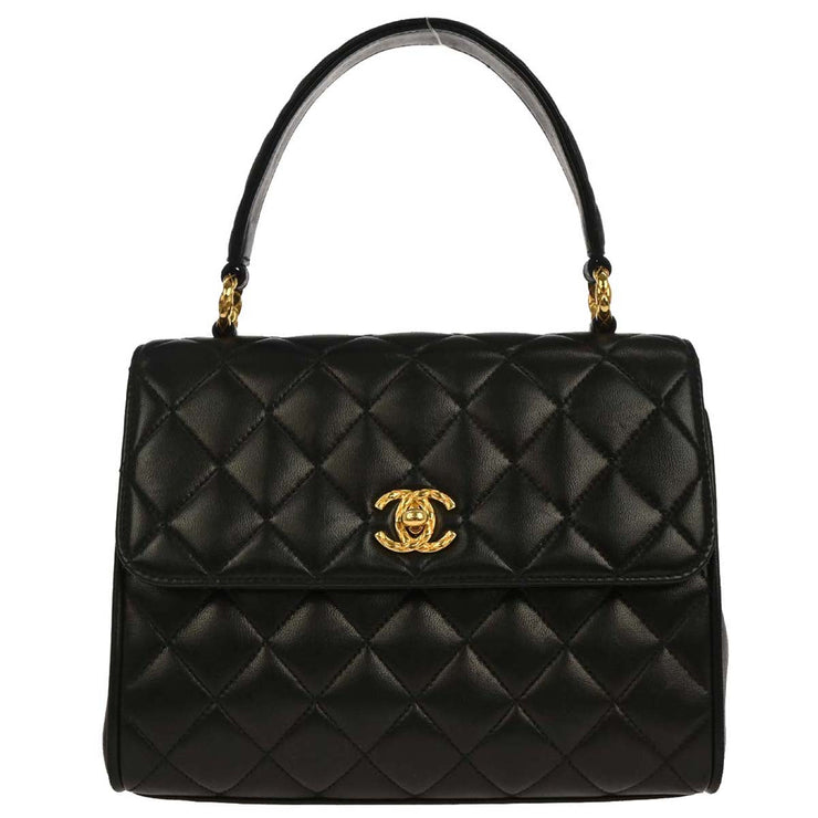Chanel Black Lambskin Handbag 134849