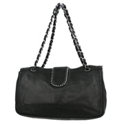 Chanel Black Calfskin Luxury Line Madison Flap Shoulder Bag 134850