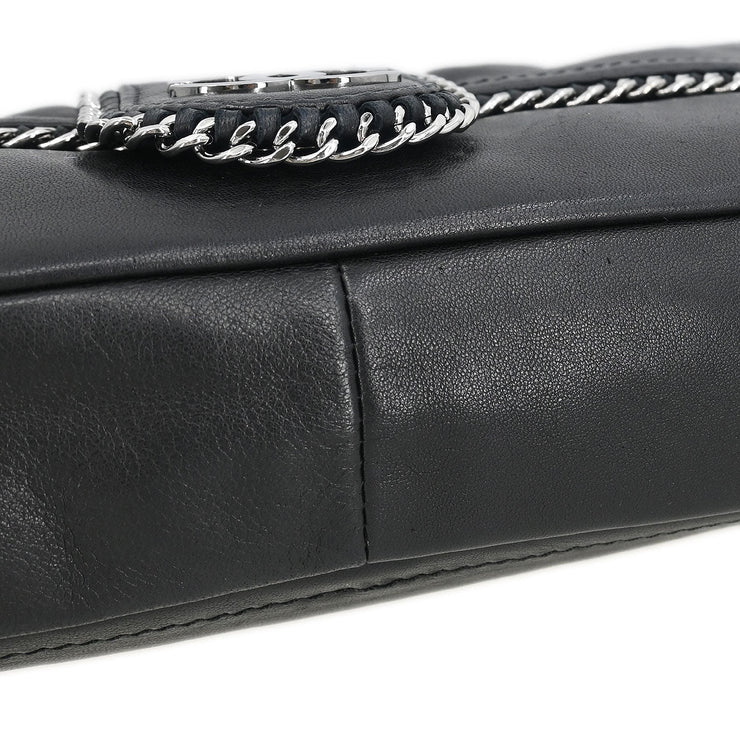 Chanel Black Calfskin Luxury Line Madison Flap Shoulder Bag 134850