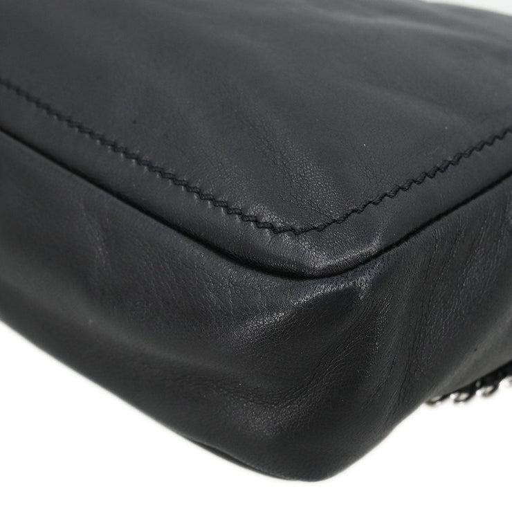 Chanel Black Calfskin Luxury Line Madison Flap Shoulder Bag 134850