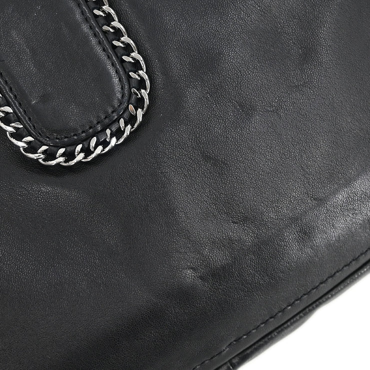 Chanel Black Calfskin Luxury Line Madison Flap Shoulder Bag 134850