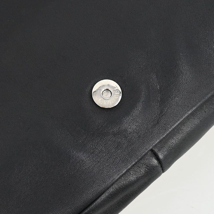 Chanel Black Calfskin Luxury Line Madison Flap Shoulder Bag 134850