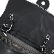 Chanel Black Calfskin Luxury Line Madison Flap Shoulder Bag 134850