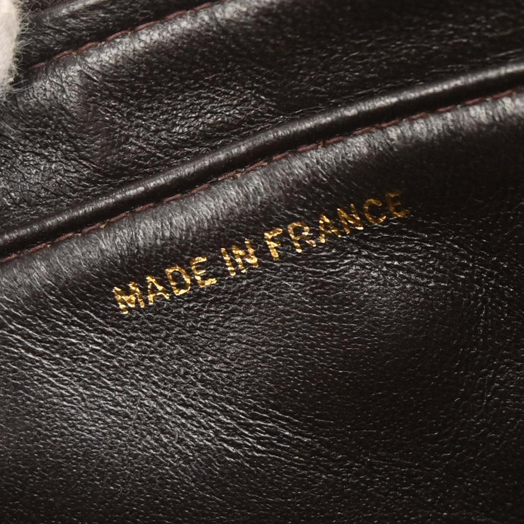 Chanel Brown Velvet Chain Backpack 134853