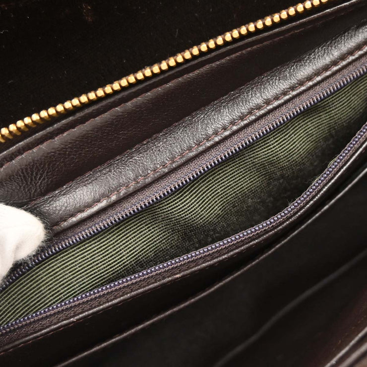 Chanel Brown Velvet Chain Backpack 134853