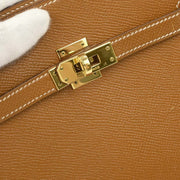 Hermes Gold Courchevel Kelly Sport PM Shoulder Bag W Circle:S 134856