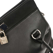 Hermes Black Swift Toolbox 26 2way Handbag 17 Square:R 134857