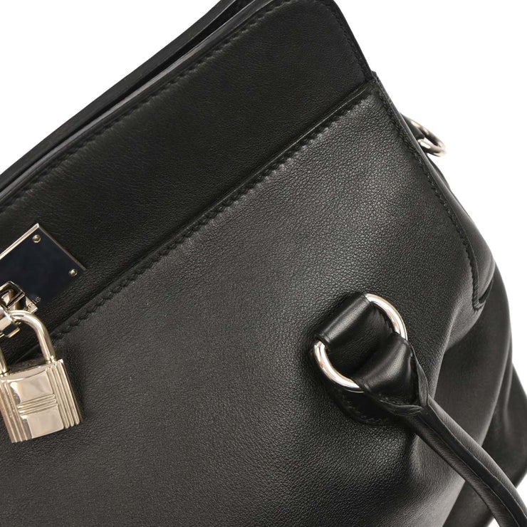 Hermes Black Swift Toolbox 26 2way Handbag 17 Square:R 134857