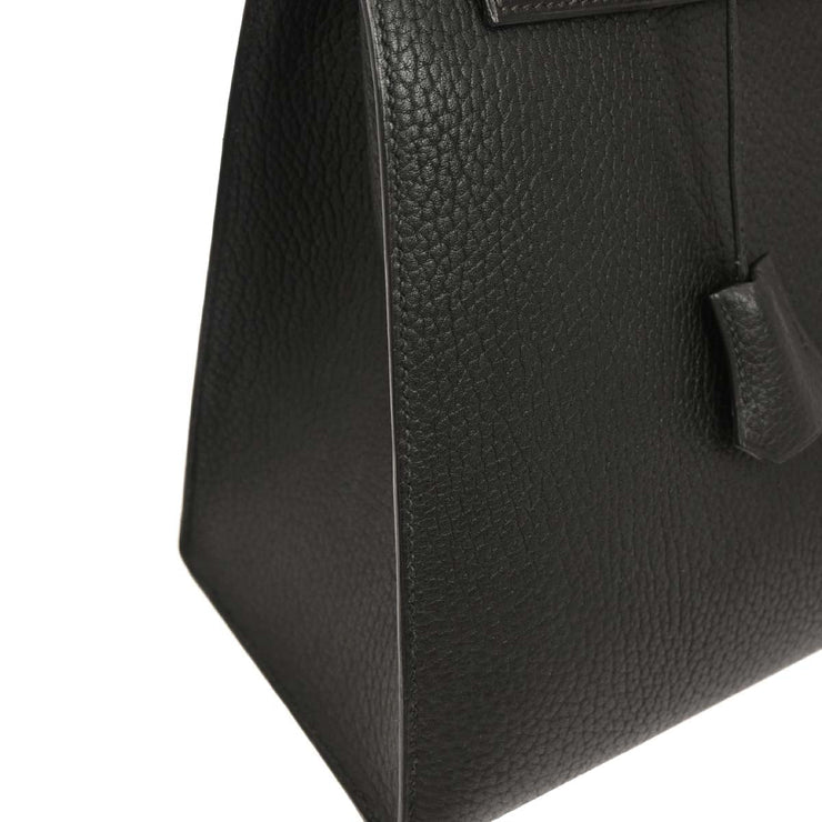 Hermes Black Ardennes Kelly 35 Sellier 2way Handbag 7 Circle:Z 134860