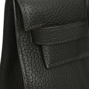 Hermes Black Ardennes Kelly 35 Sellier 2way Handbag 7 Circle:Z 134860