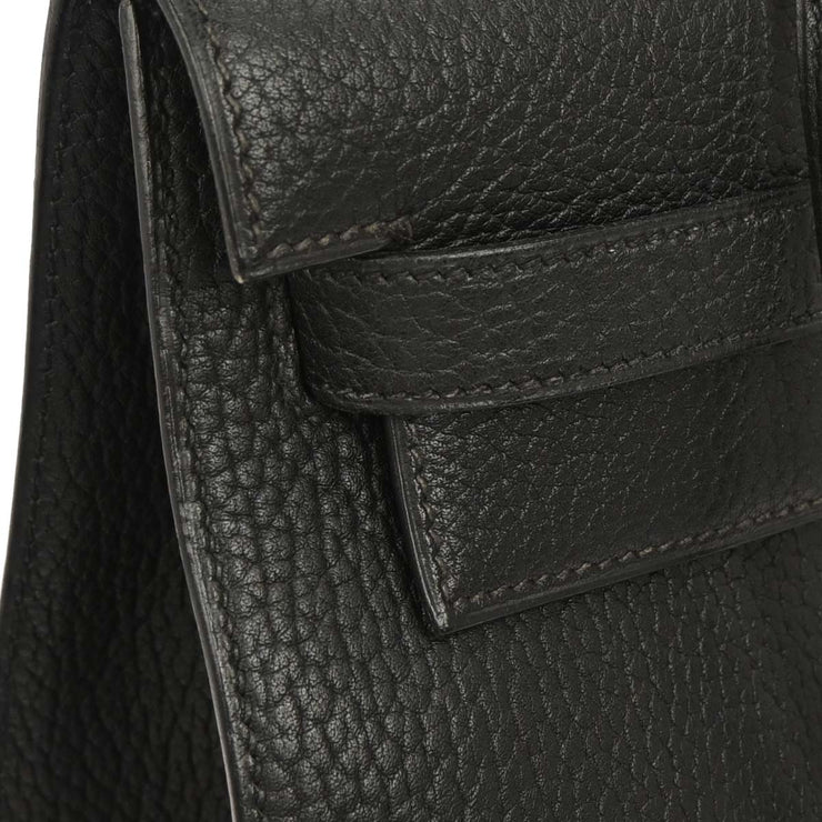Hermes Black Ardennes Kelly 35 Sellier 2way Handbag 7 Circle:Z 134860