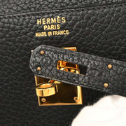 Hermes Black Ardennes Kelly 35 Sellier 2way Handbag 7 Circle:Z 134860