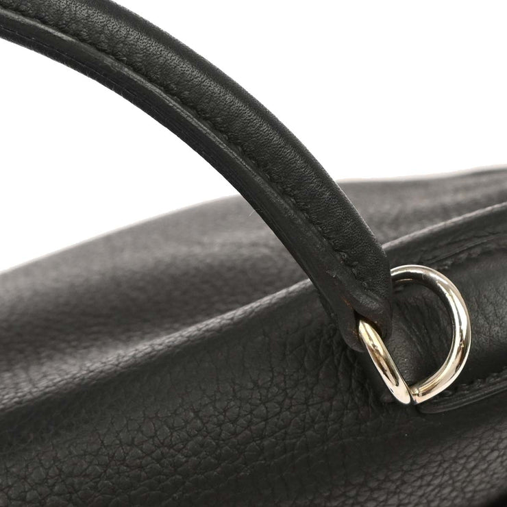 Hermes Black Taurillon Clemence Kelly 35 Retourne 2way Handbag 10 Square:G 134861