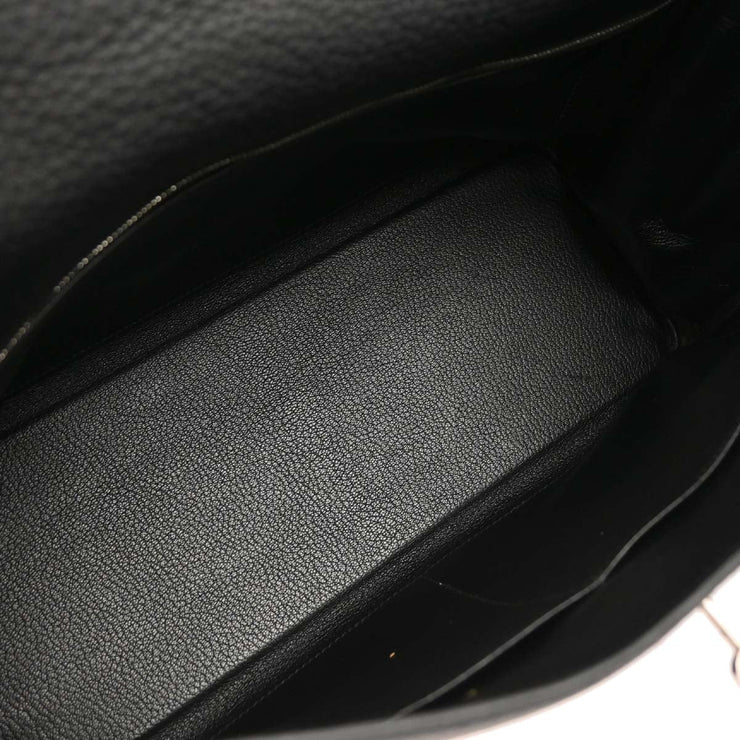 Hermes Black Taurillon Clemence Kelly 35 Retourne 2way Handbag 10 Square:G 134861