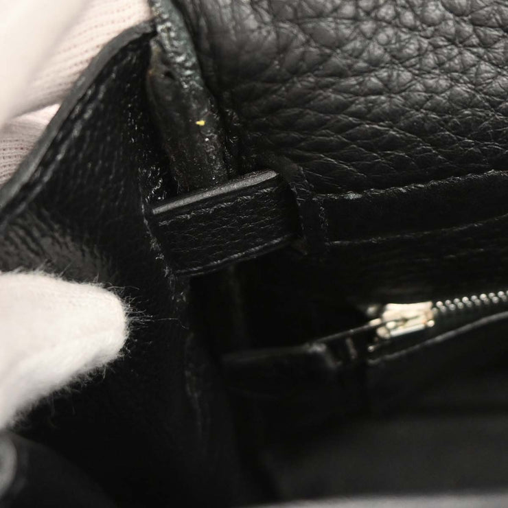 Hermes Black Taurillon Clemence Kelly 35 Retourne 2way Handbag 10 Square:G 134861