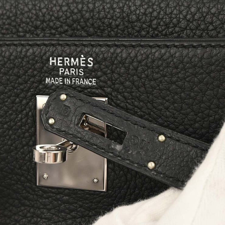 Hermes Black Taurillon Clemence Kelly 35 Retourne 2way Handbag 10 Square:G 134861