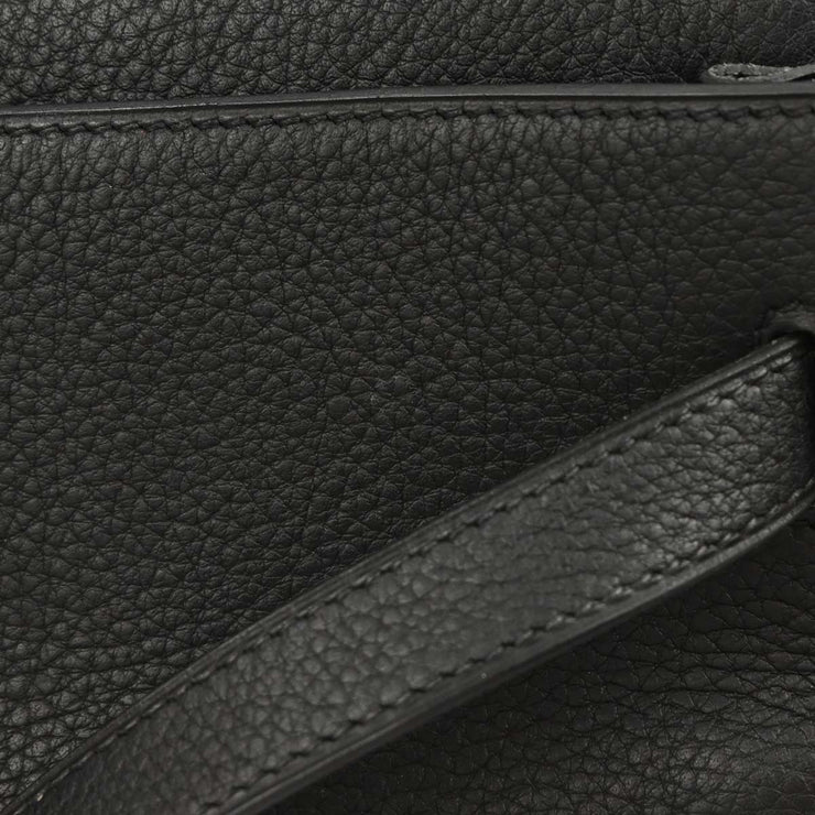 Hermes Black Taurillon Clemence Kelly 35 Retourne 2way Handbag 10 Square:G 134861