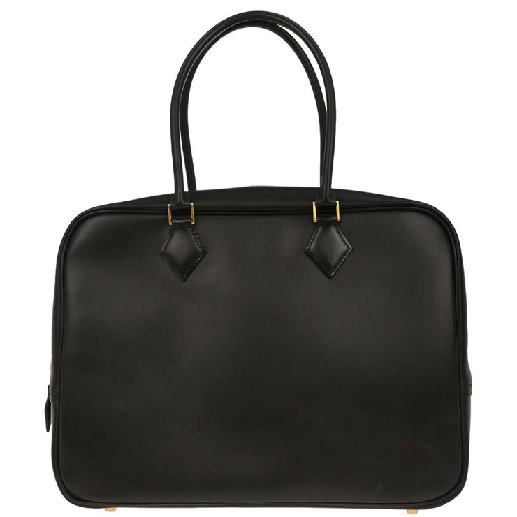 Hermes Black Tadelakt Plume 32 Handbag  Square:F44 134863