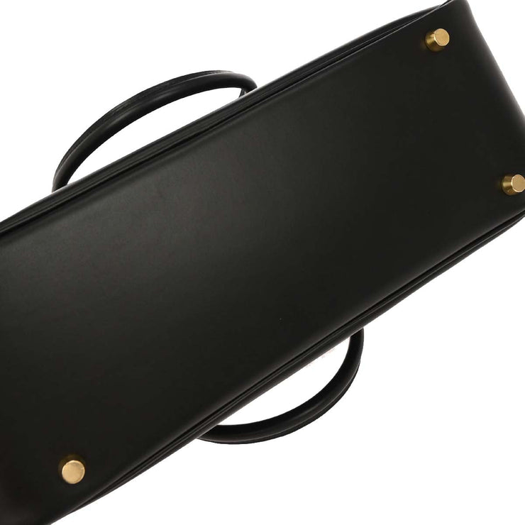 Hermes Black Tadelakt Plume 32 Handbag  Square:F44 134863