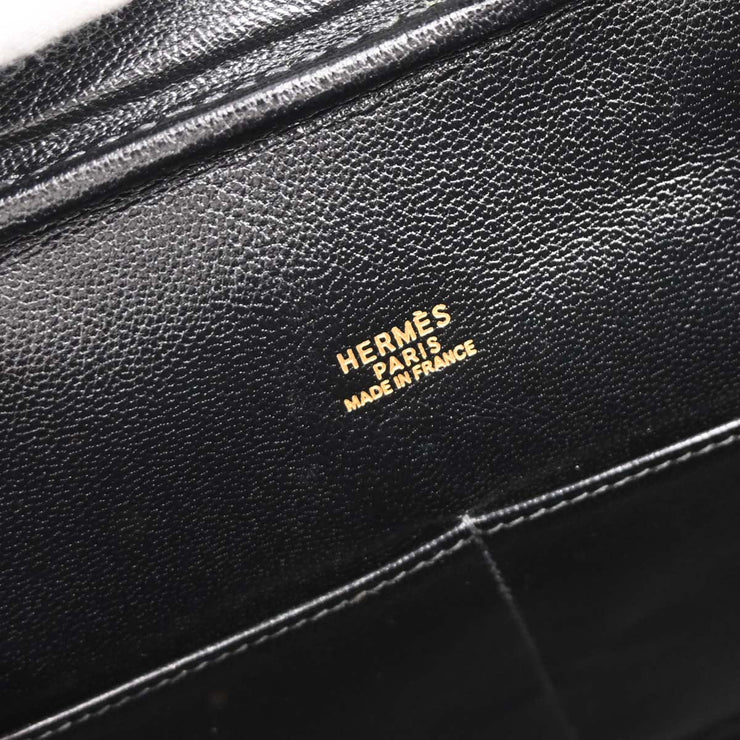 Hermes Black Tadelakt Plume 32 Handbag  Square:F44 134863