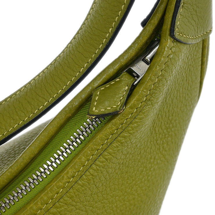 Hermes Anis Green Taurillon Clemence Trim 31 Shoulder Bag PK Square:L25 134864