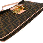 Fendi Black Brown Zucca Handbag 214526796018 134866