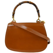 Gucci Brown Bamboo 2way Handbag 00020460188 134869
