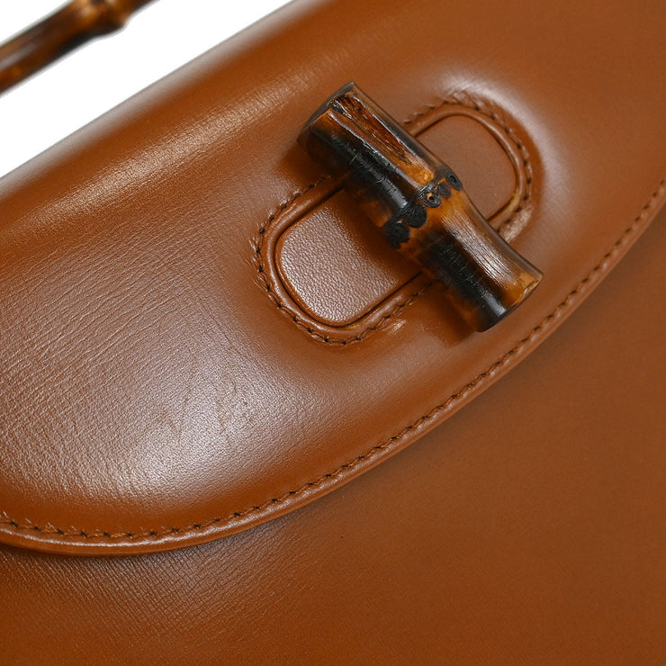 Gucci Brown Bamboo 2way Handbag 00020460188 134869