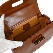 Gucci Brown Bamboo 2way Handbag 00020460188 134869