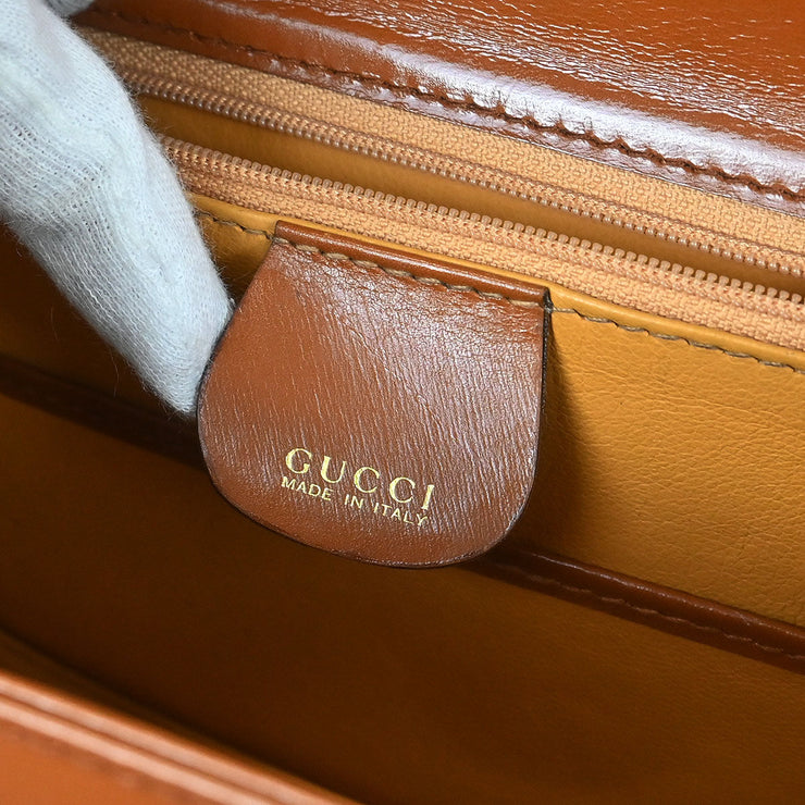 Gucci Brown Bamboo 2way Handbag 00020460188 134869