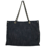 Chanel Navy Denim Night Flight Tote Handbag 134870