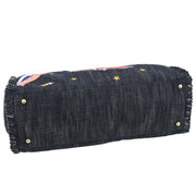 Chanel Navy Denim Night Flight Tote Handbag 134870