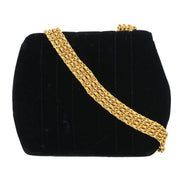 Chanel Black Velvet Mademoiselle Shoulder Bag 134871