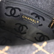 Chanel Gray Wool Wild Stitch Shoulder Bag 134874